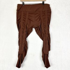 Sweetflexx Full Length Resistance Leggings Size 18 Hot Chocolate 4 Band Front